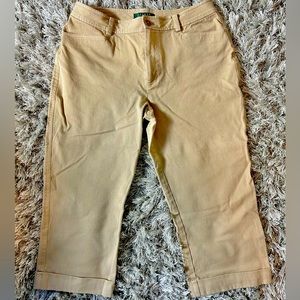 Lauren Ralph Lauren Tan Khaki Capri Pants
